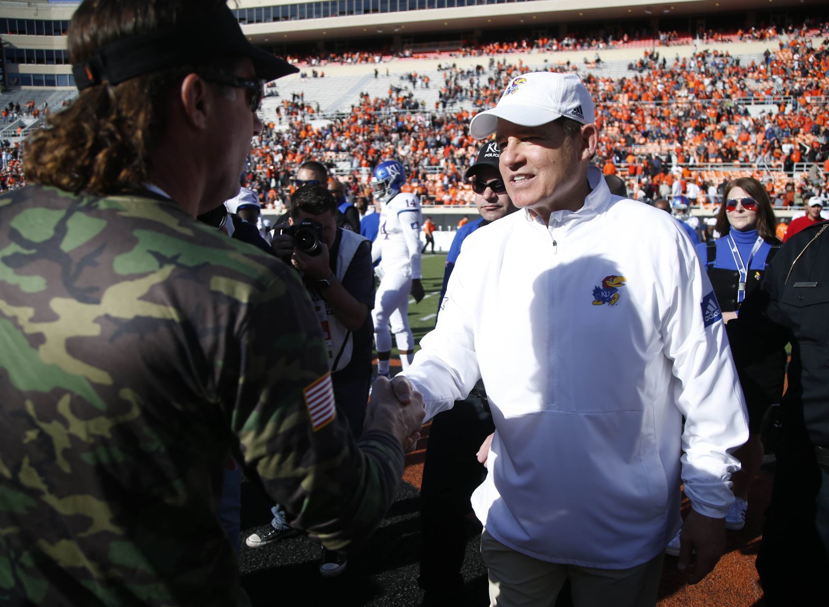 Les Miles not as high on Bullet now, but has high regard for Boone Pickens and his return to Stillwater